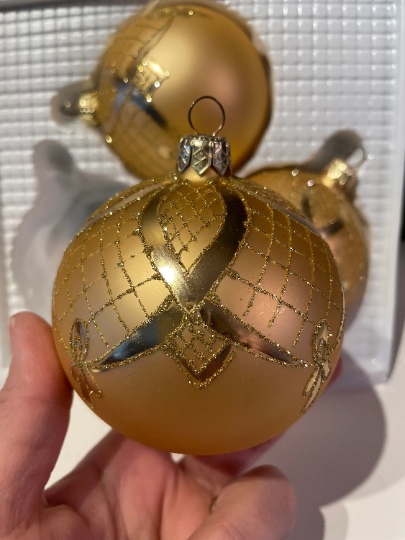 European Vintage Christmas Ornaments, Made in the Ukraine