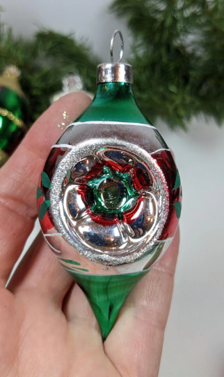 Vintage Red and Green Plaid Ornaments