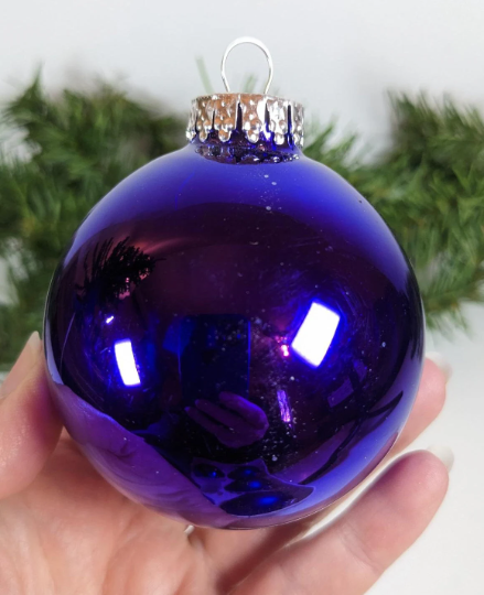 Purple Krebs Christmas Ornaments