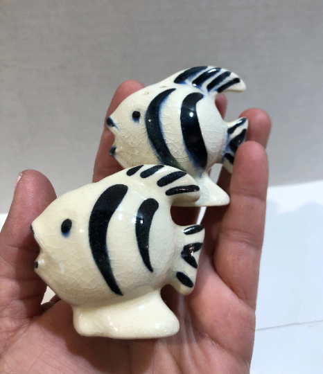 Vintage Angelfish Salt and Pepper Shakers