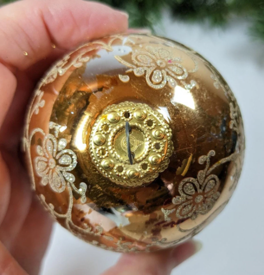 Pastels and Gold Victorian Christmas Ornaments