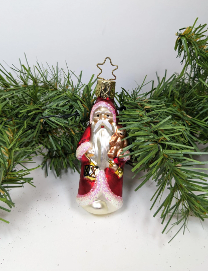 Father Christmas Inge Glas Retired Old World Christmas Ornament