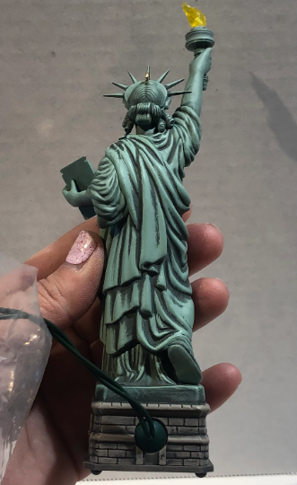 Vintage 1996 The Statue of Liberty Magic Lighted Christmas Ornament