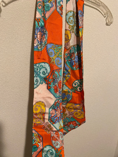 Vintage Cathy Thousand Oaks Calif. Paisley Scarf