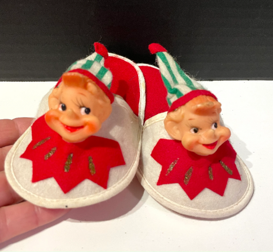RARE 1960 Vintage Elf Slipper Christmas Decoration Made in Japan