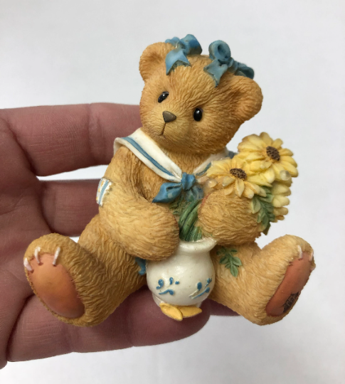 Vintage 1996 Cherished Teddies Brown Eyed Susan Love Stems from Our Friendship