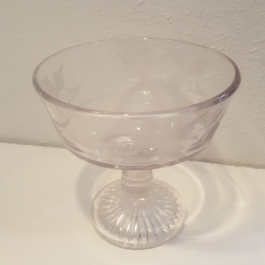 Vintage Amethyst Glass Candy Dish