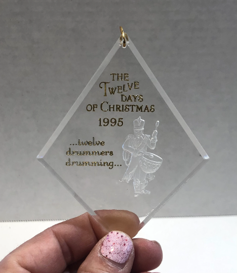 Vintage 1995 Hallmark Twelve Drummers Drumming Christmas Ornament