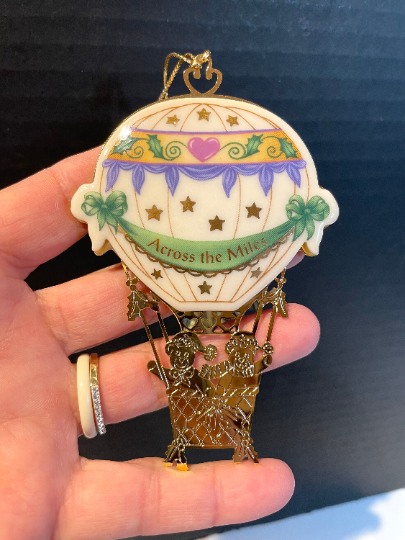 Vintage Lenox Across the Miles Christmas Ornament