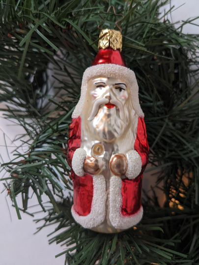 Santa Claus Retired Old World Christmas Inge Glas Ornament