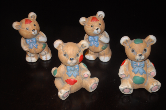 Vintage Bronson Patchwork Teddy Bears