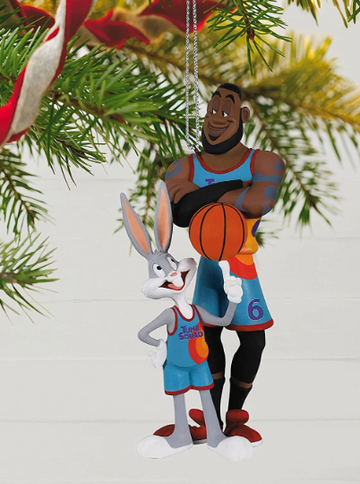 Lebron James and Bugs Bunny - Hallmark Keepsake Ornament 2021