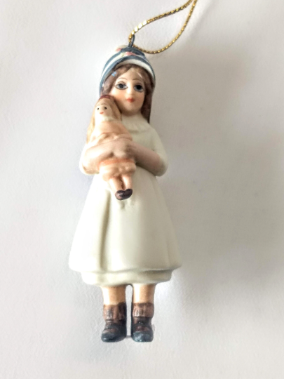 Vintage 1987 Jan Hagara Laurie Christmas Ornament