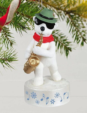 Musical Stylin' Saxophone Bear - Hallmark Keepsake Ornament 2021