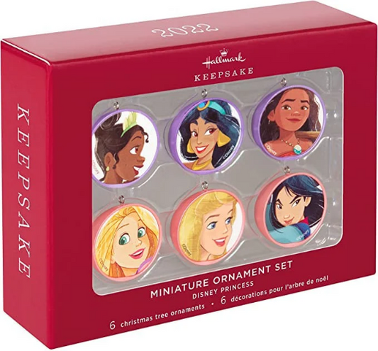 Disney Princess Mini Ornament Set - Hallmark Keepsake Ornament 2022