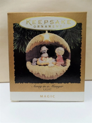 Away in a Manger Light-up Ornament - Hallmark Keepsake Ornament 1994