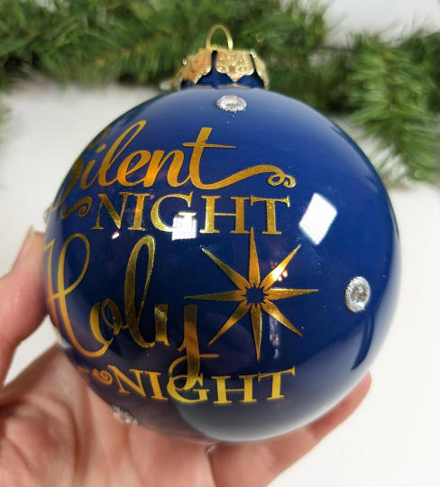 Silent Night Holy Night Christmas Ornament