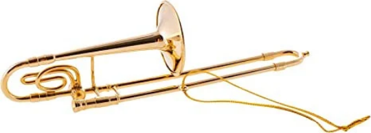 Gold Trombone - Broadway Gifts Co. Ornament