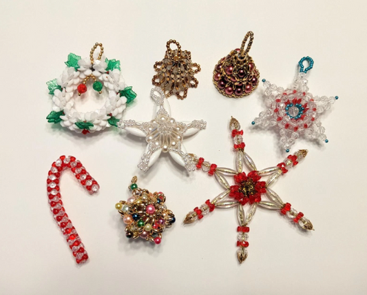 Vintage Beaded Christmas Ornaments