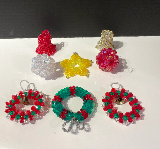 Vintage Beaded Christmas Ornaments