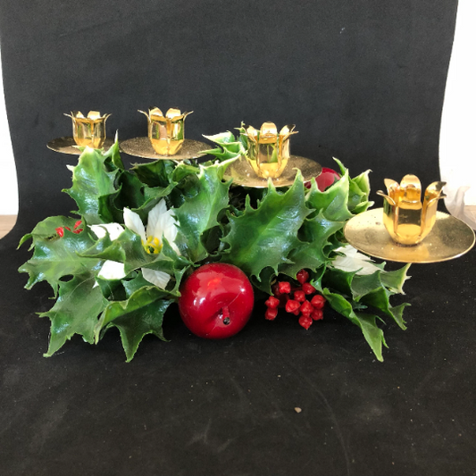 Vintage Candelabra Christmas Centerpiece