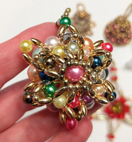 Vintage Beaded Christmas Ornaments