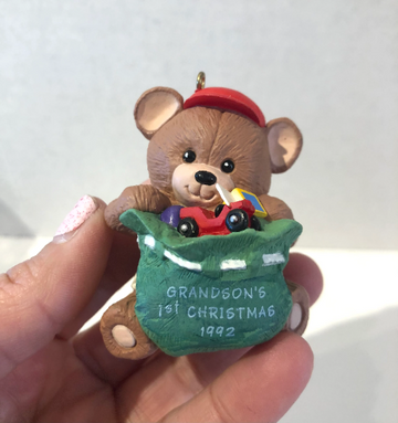 Vintage 1992 Hallmark Grandson's First Christmas Ornament