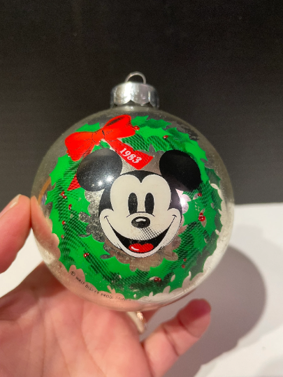 Vintage 1983 Hallmark RARE Mickey Mouse Christmas Ornament