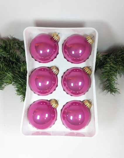 Hot Pink Christmas Krebs Ornaments