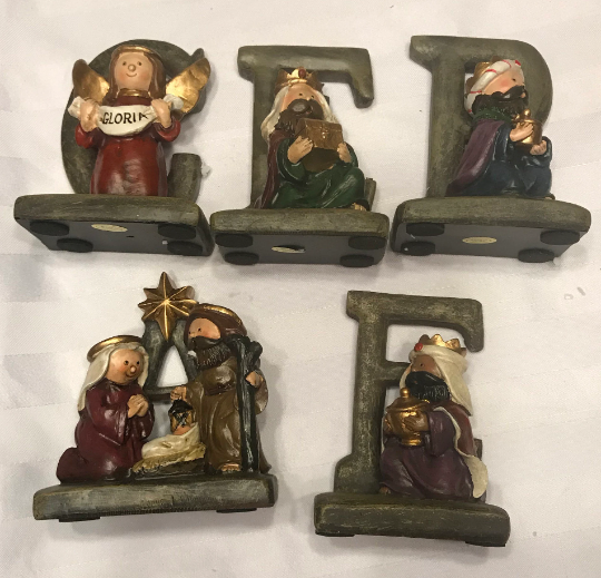 Vintage Christmas Nativity Set