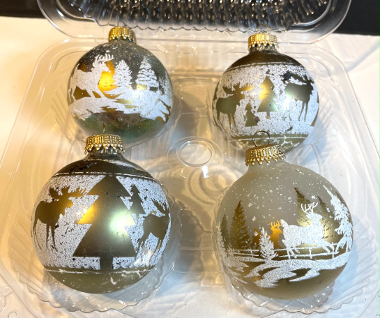 Vintage Krebs Christmas Ornaments