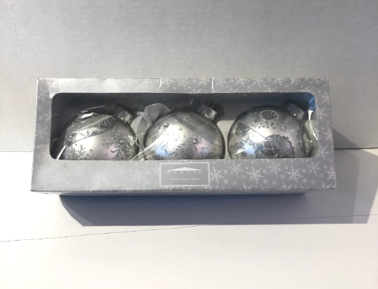Silver Christmas Ornaments