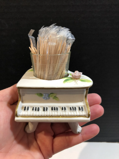 Vintage Piano Toothpick Holder