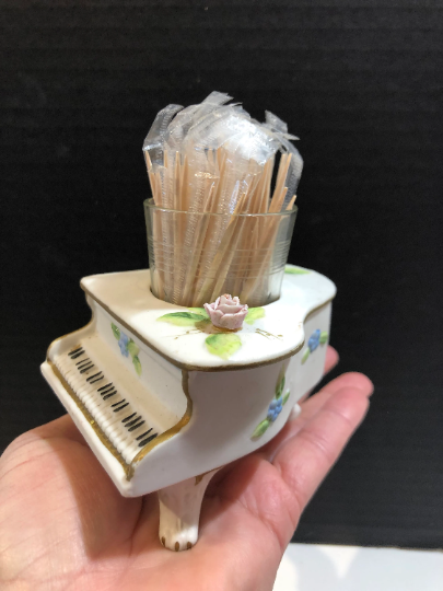 Vintage Piano Toothpick Holder