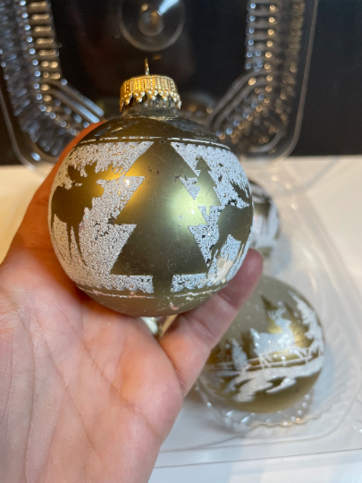 Vintage Krebs Christmas Ornaments