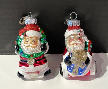 Vintage Celebrations Santa Claus Christmas Ornaments