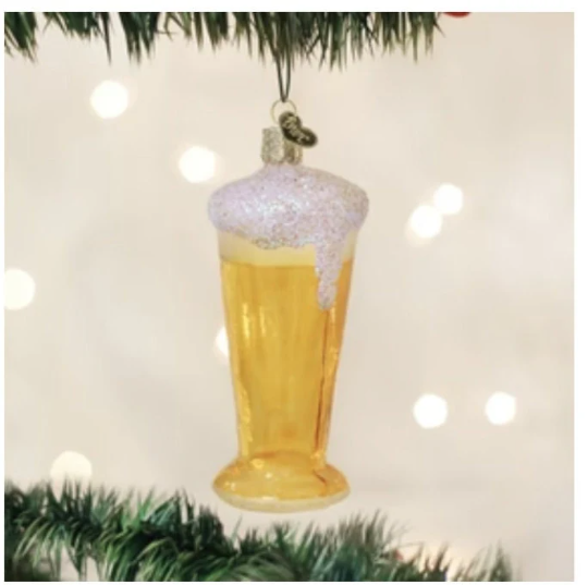 Glass of Beer Old World Christmas Ornament