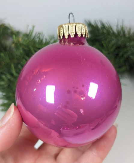 Hot Pink Christmas Krebs Ornaments