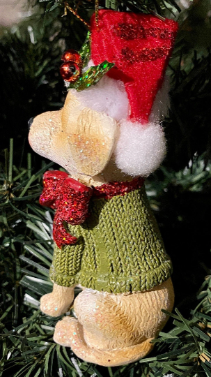 Yellow Lab Christmas Ornament