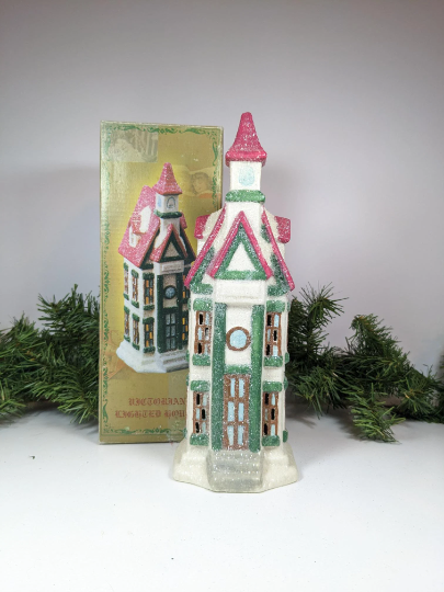 Victorian Christmas Village Lighted House