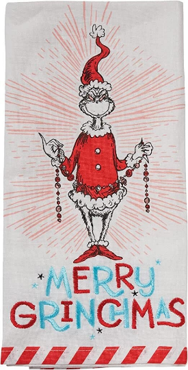 Merry Grinchmas Tea Towel - Department 56