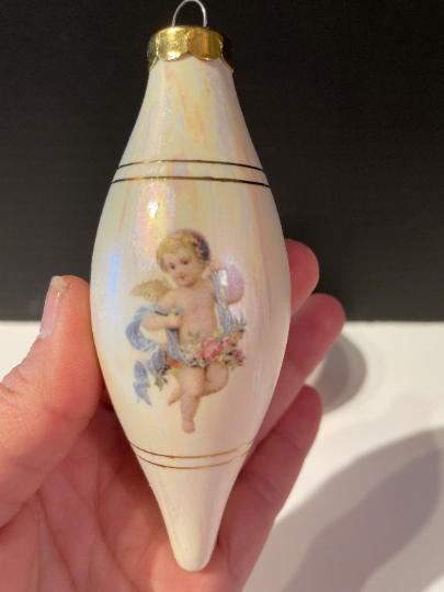 Vintage Bone China Angel Cherub Ornaments