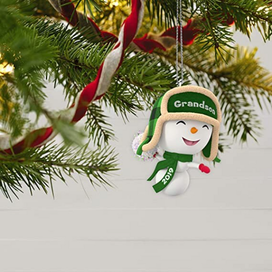 Grandson Snowman - Hallmark Keepsake Ornament 2019