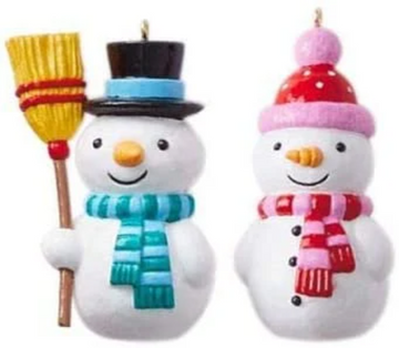 Salt and Pepper Snowmen - Hallmark Keepsake Ornaments 2018