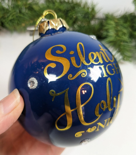 Silent Night Holy Night Christmas Ornament