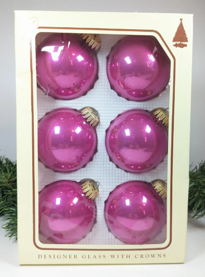 Hot Pink Christmas Krebs Ornaments