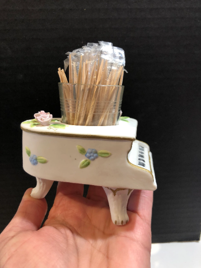 Vintage Piano Toothpick Holder