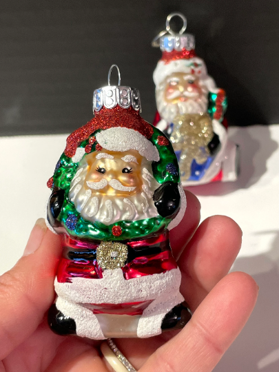 Vintage Celebrations Santa Claus Christmas Ornaments