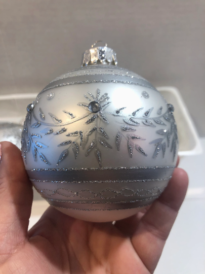 Silver Christmas Ornaments