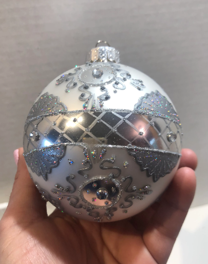 Silver Christmas Ornaments